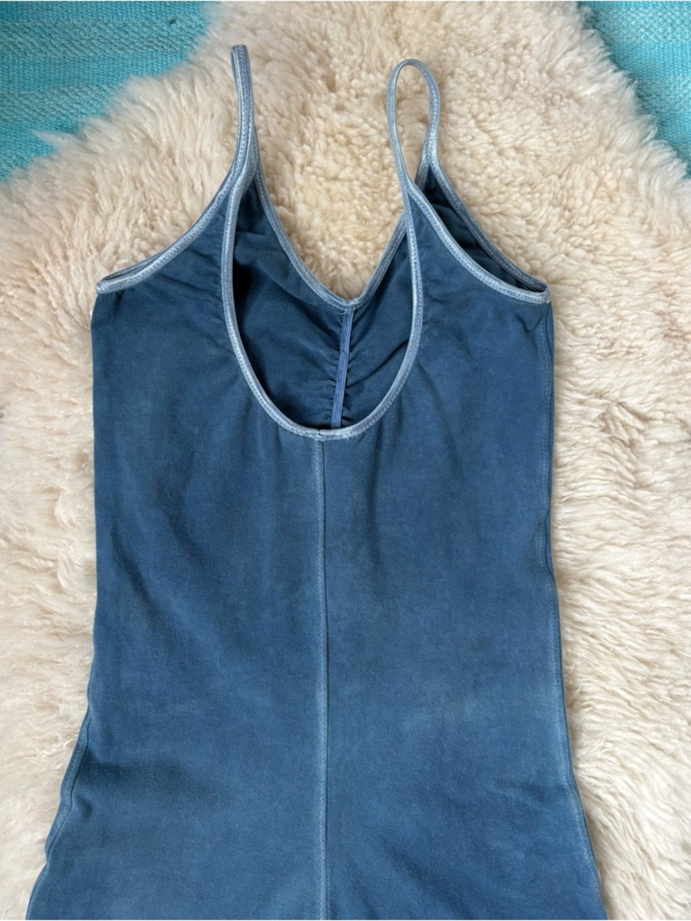 Purusha people organic indigo dye jumpsuit Medium vintage - Picture 4 of 9